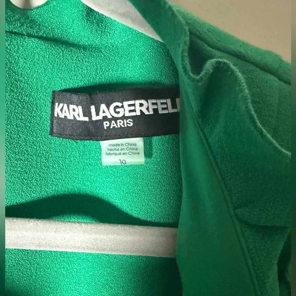 Karl Lagerfeld Green Midi Dress- Size 10‎ - Picture 2 of 4